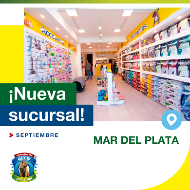 Nueva sucursal de VETERINARIA ALEM en Mar del Plata